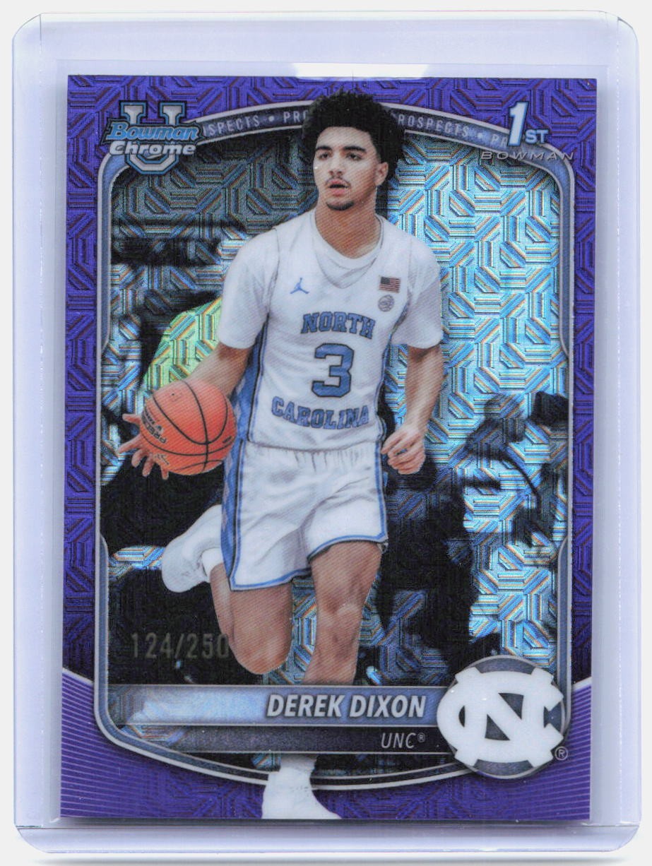 2025-26 Bowman #BCP-37 Derek Dixon Chrome Prospects Purple Mojo Refractor #/250