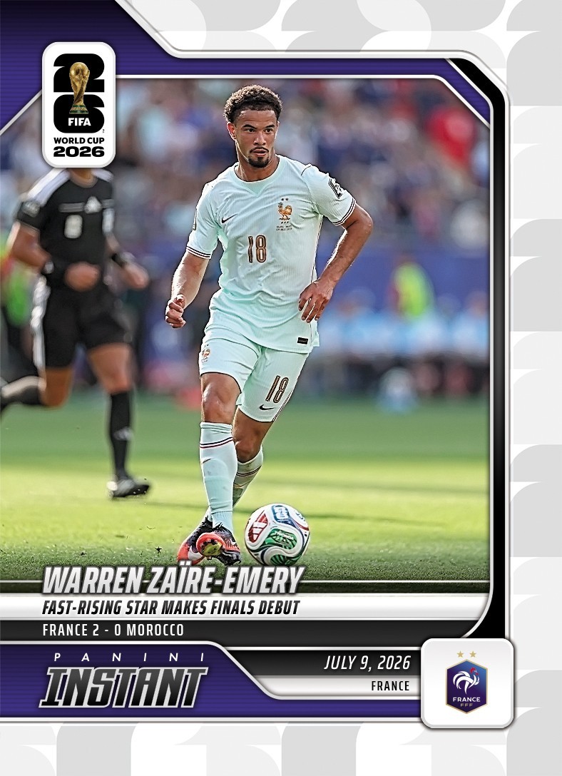 2026 Panini Instant FIFA World Cup #220 Warren Zaire-Emery France PRESALE