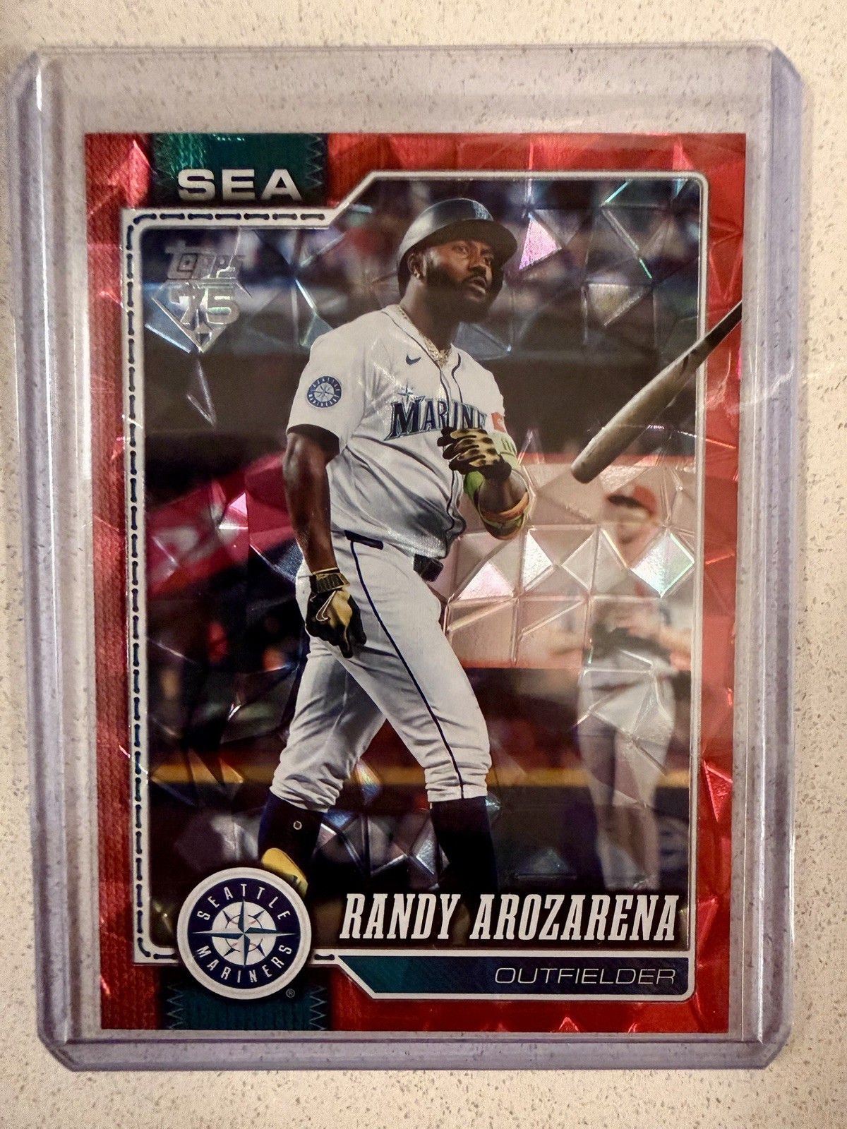2026 Topps 75th Anniversary Series 2 – Randy Arozarena Red Diamonte /5