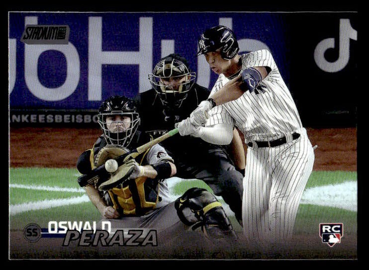 Oswald Peraza 2023 Stadium Club Black Foil RC #109 New York Yankees ESE