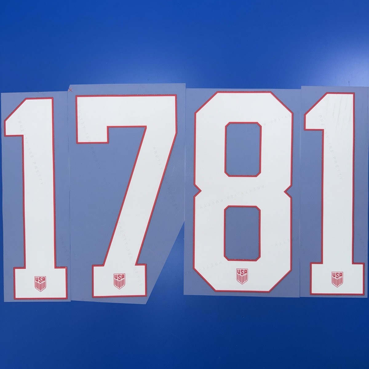 USA 2025 Any Name & Number Player Size Nameset ID Print