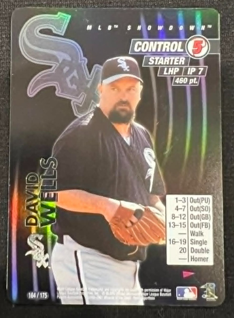 DAVID WELLS 2001 MLB Showdown Pennant Run Foil #164 MLB Chicago White Sox