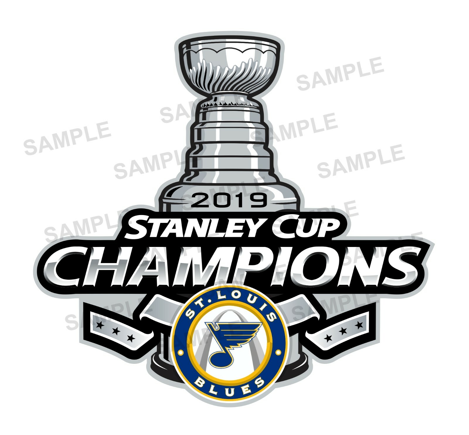 St Louis Blues 2019 Champions Precision Cut Decal
