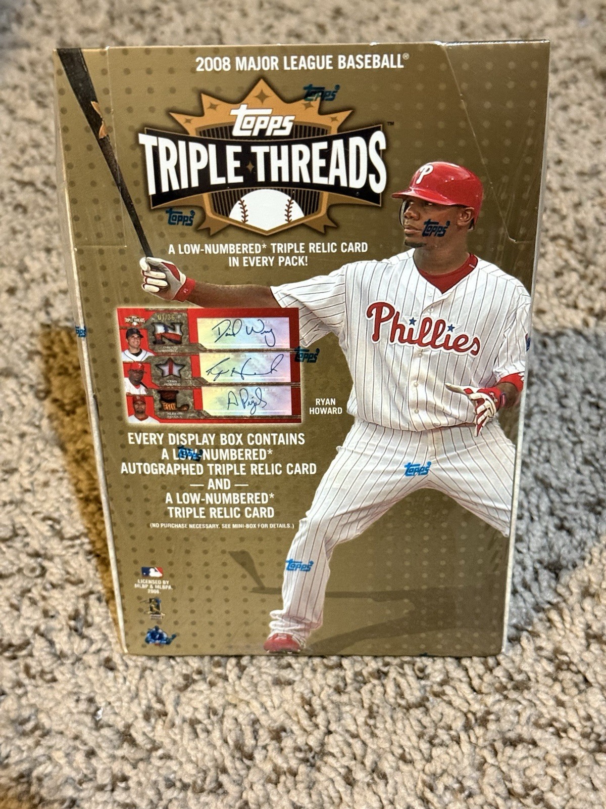 2008 TOPPS Triple Threads Baseball HOBBY BOX Unopened CONTAINS 2 MINI-BOXES M500