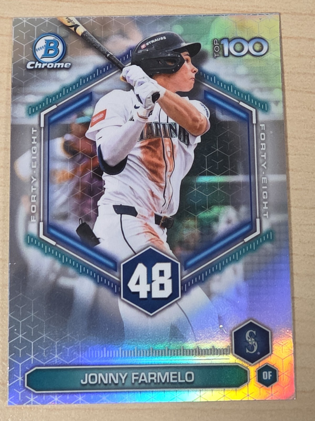 2026 Bowman Scouts Top 100 Prospect Jonny Farmelo Seattle Mariners #BTP-48