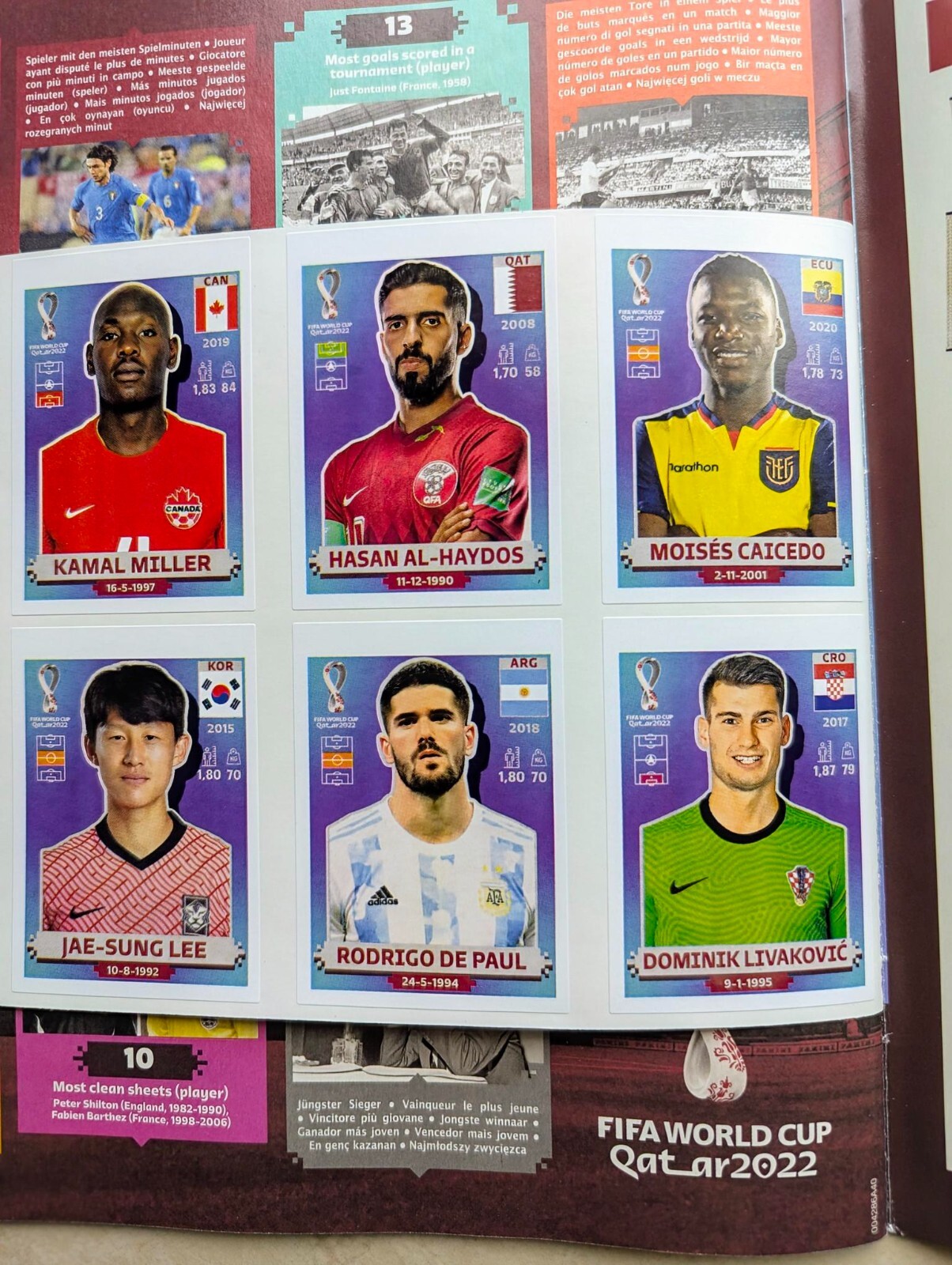 GENUINE NEW PANINI FIFA WORLD CUP QATAR 2022 STICKER ALBUM w/ 10 STICKER INSERTS