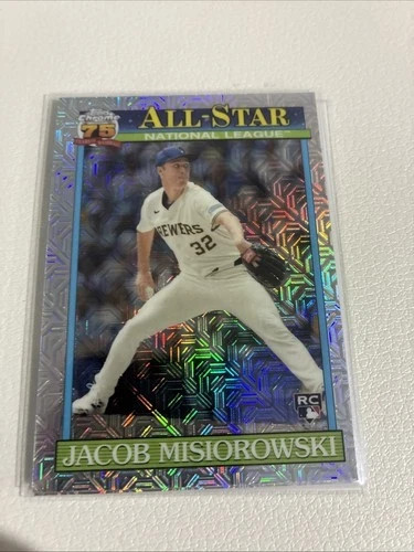 Jacob Misiorowski 2026 Topps Chrome Silver Pack Mojo Rookie RC Brewers!