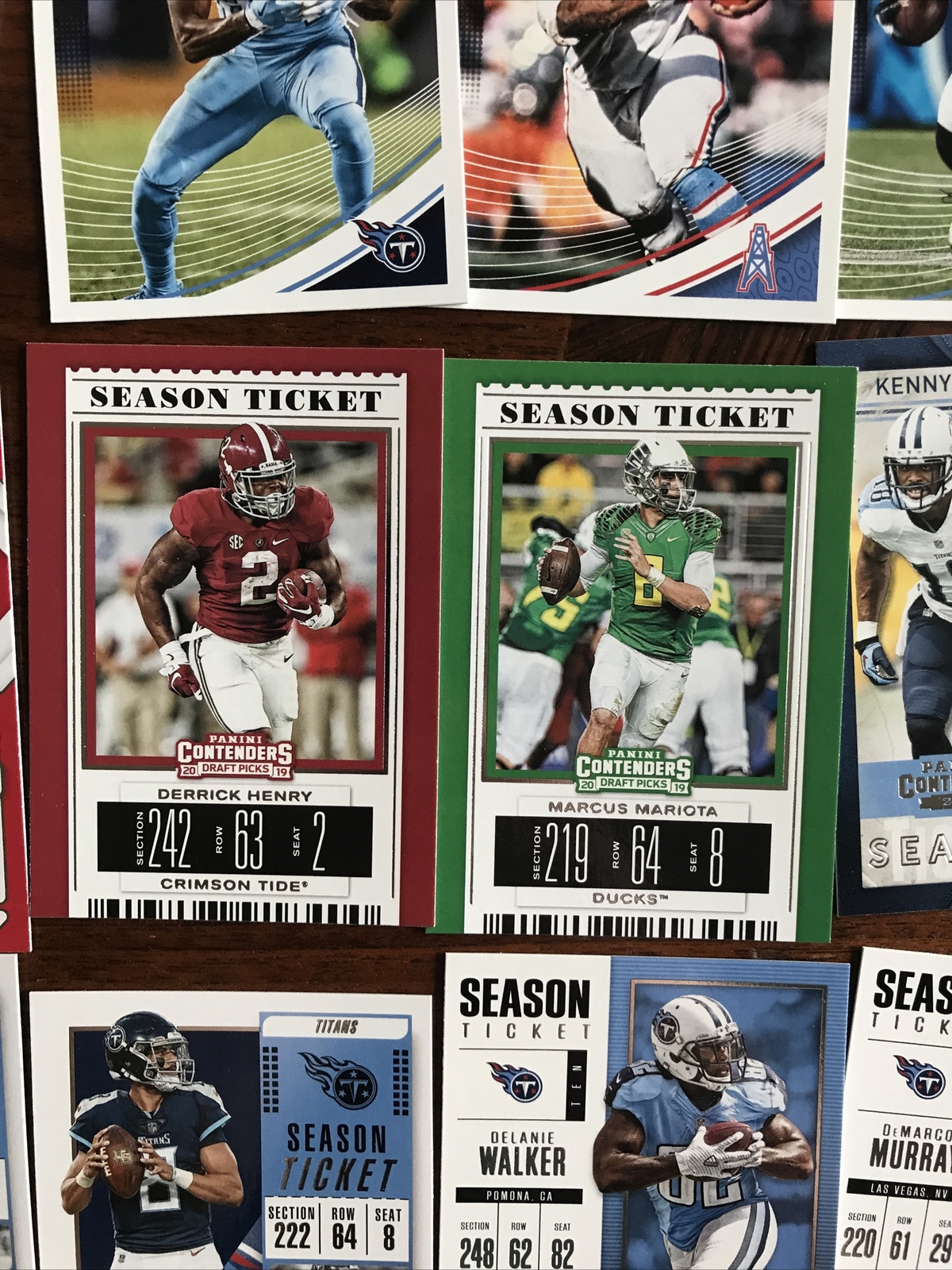Tennessee Titans Card Lot Includes Henry, Tannehill, AJ Brown, Moon Option #1