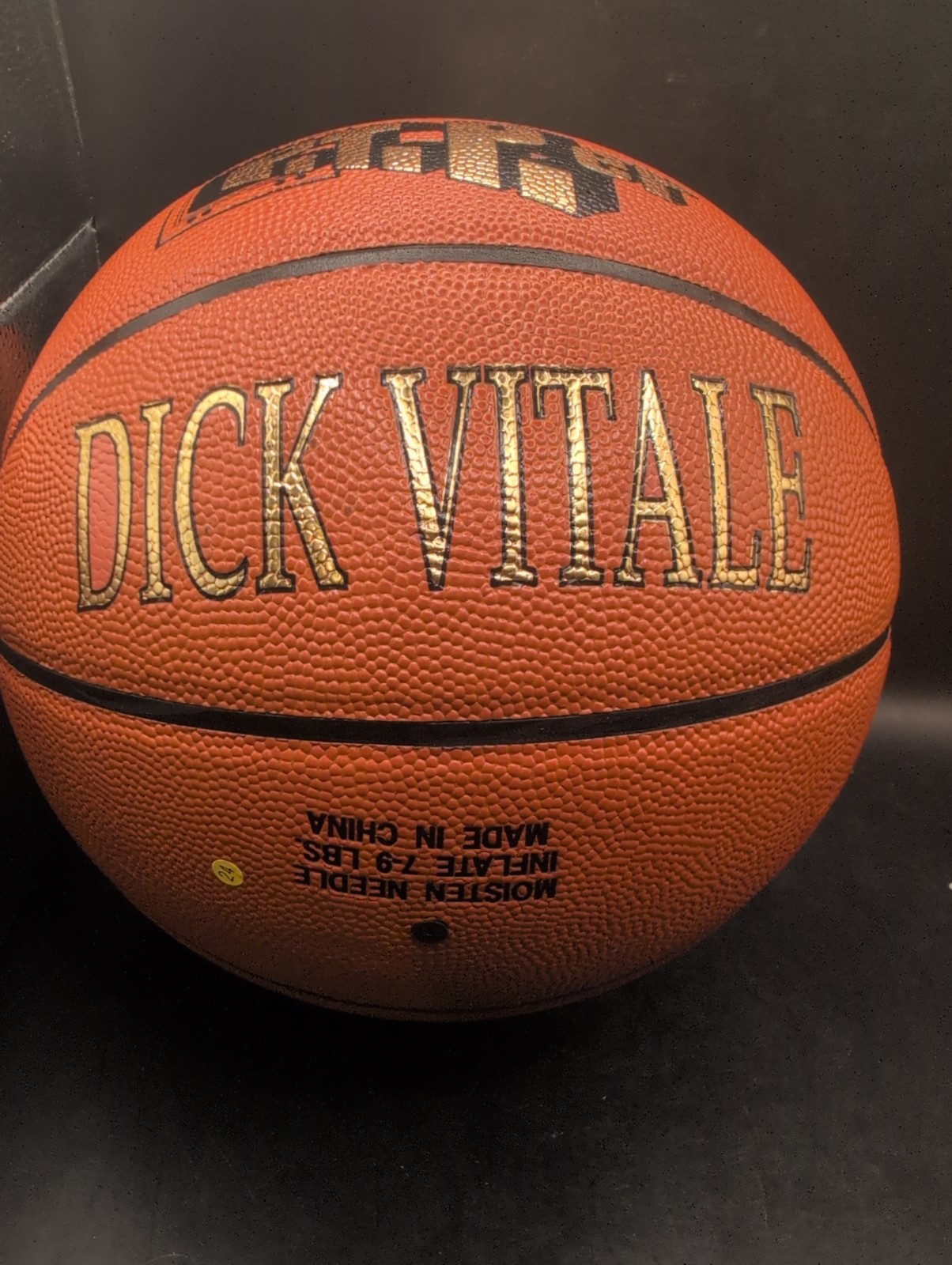 Dick Vitale Autographed Signed – The Rock – Awesome Baby – Full Size Basketball