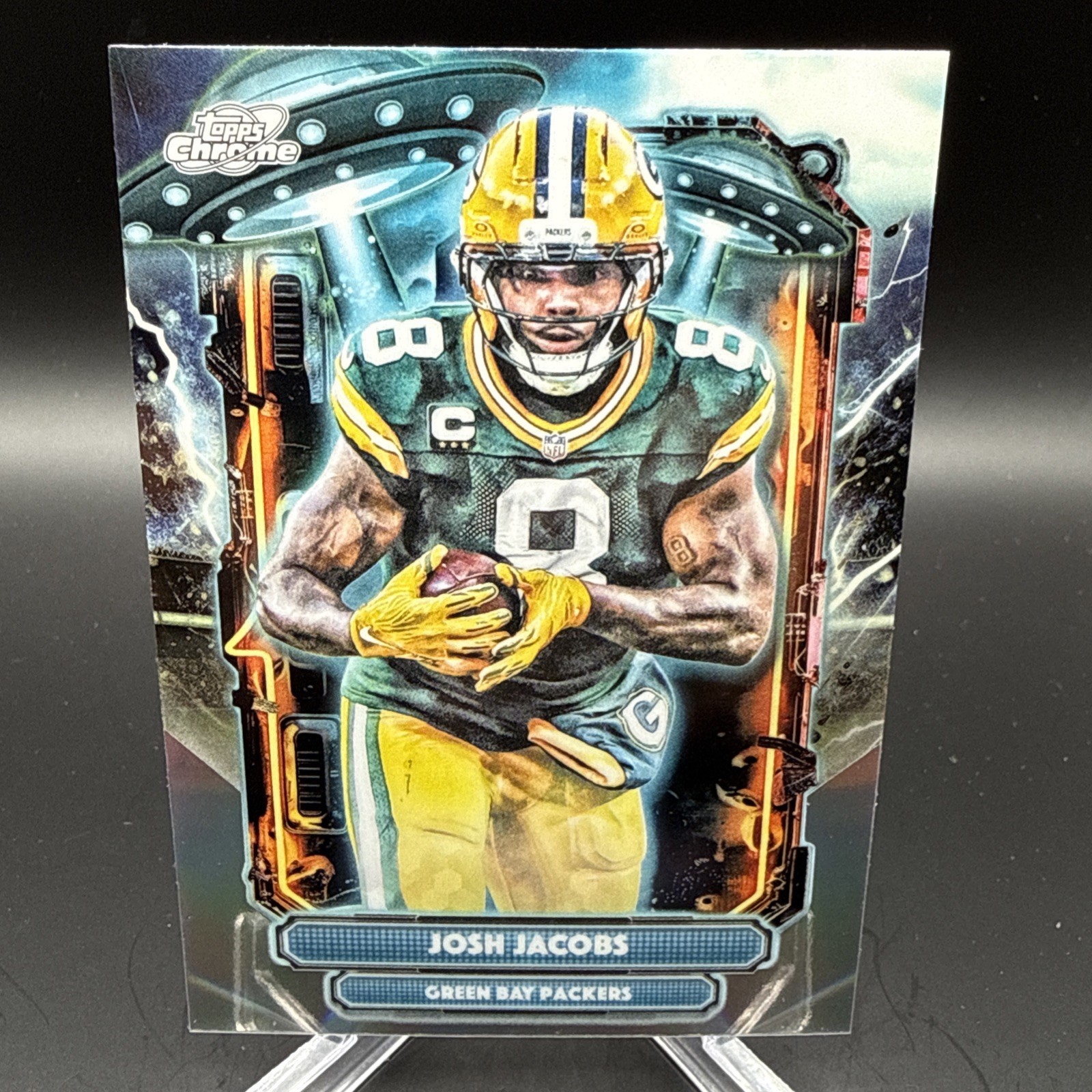 Josh Jacobs 2025 Topps Cosmic Chrome Extraterrestrial Refractor #ET-11 Packers
