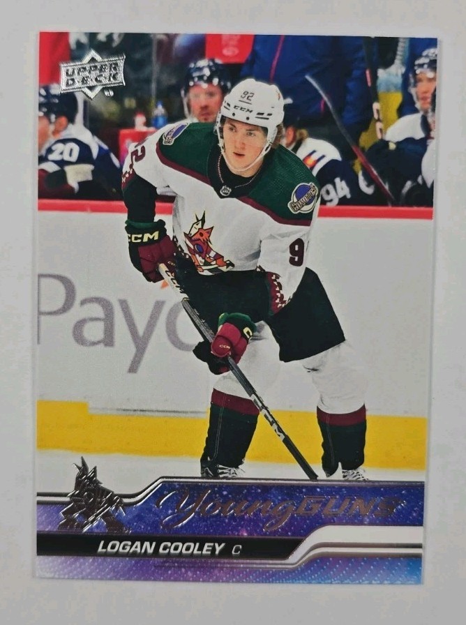 Logan Cooley RC 2023-24 Upper Deck Extended Series Young Guns Rookie