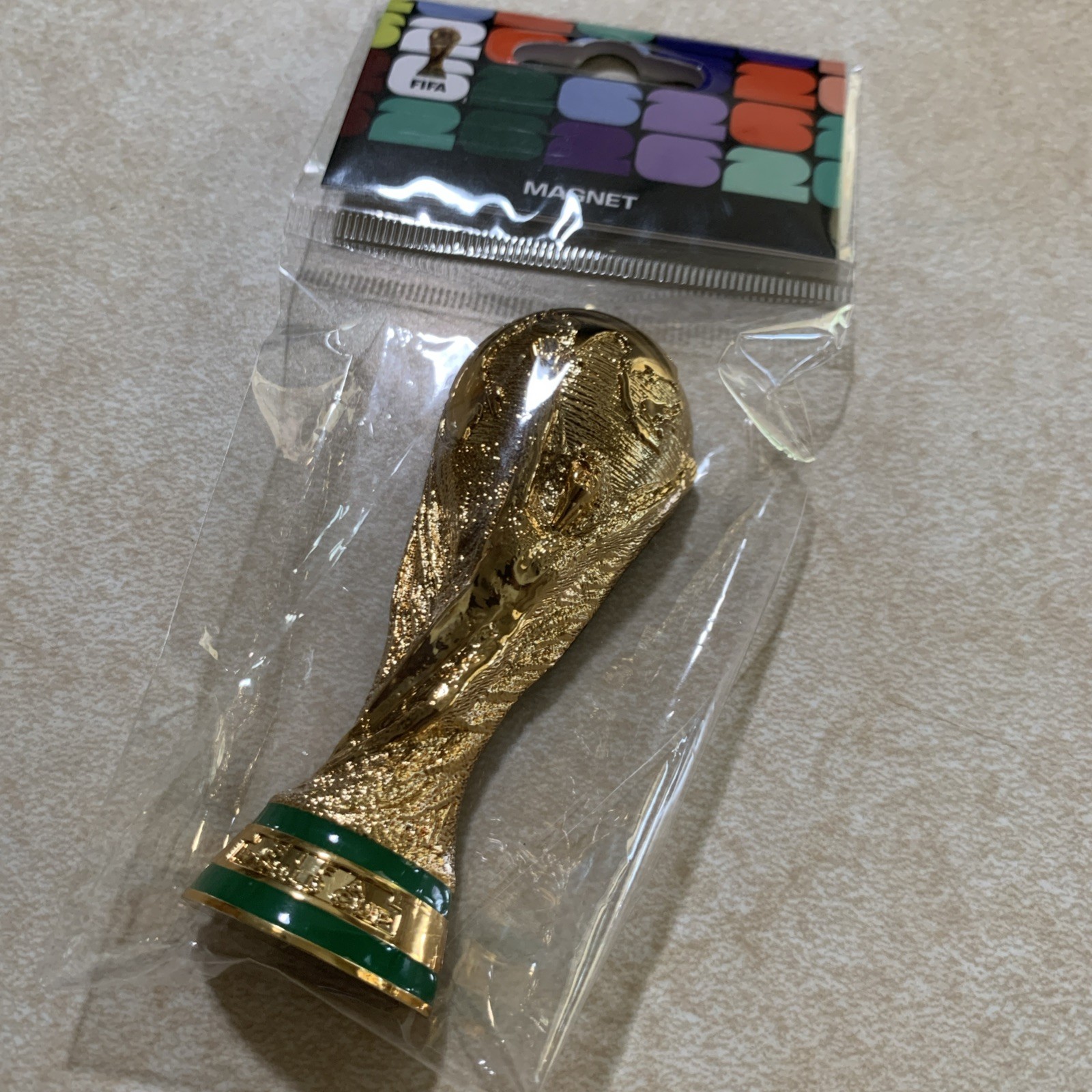2026 Fifa World Cup Trophy 3.5″ Inch 3D Trophy Frige Magnet, New Sealed