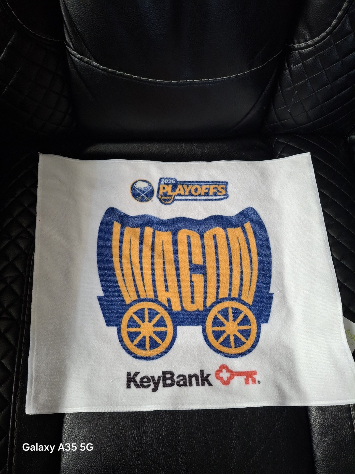New NHL Buffalo Sabres playoffs 2026 Rally Wagon towel Bandwagon Wagons Amerks