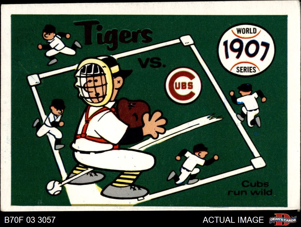 1970 Fleer World Series #4 1907 Cubs vs. Tigers Cubs / Tigers 4 – VG/EX