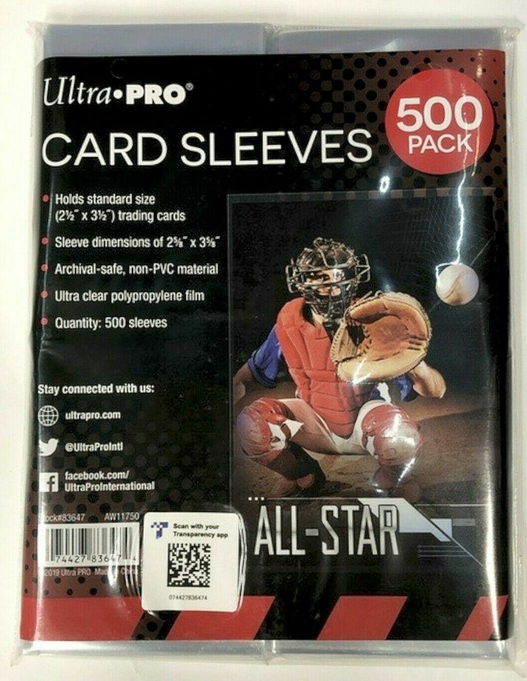 NEW Ultra Pro 500 Count Clear Poly Penny Trading Card Sleeves Sports MTG 83647