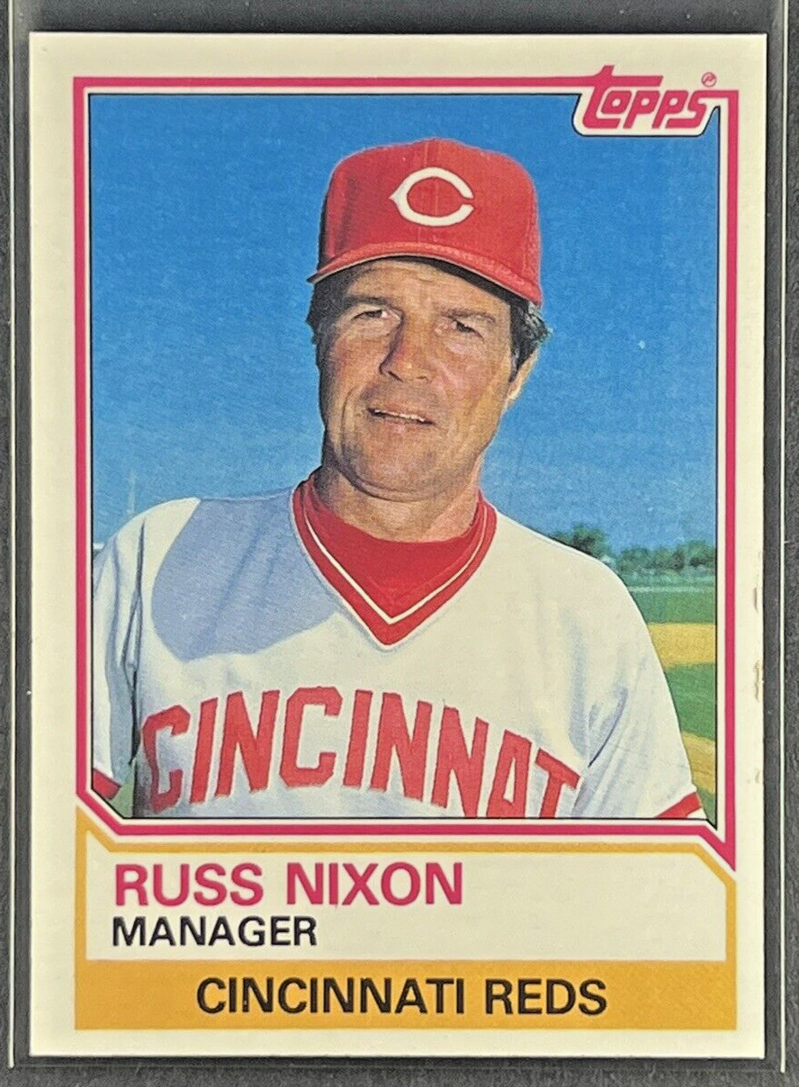 Russ Nixon 1983 Topps Baseball #756 Cincinnati Reds