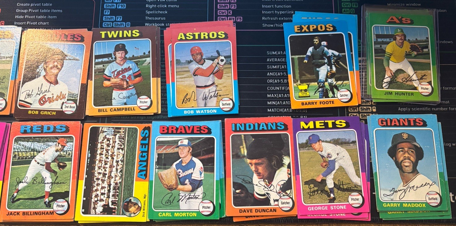 1975 Topps Baseball U-Pick #201-400 VG+ Free Shipping on 3+ Items!