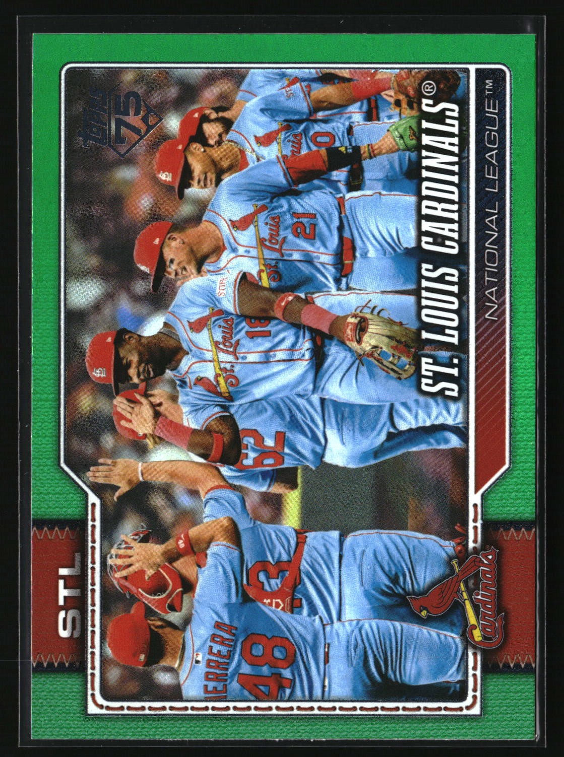 2026 Topps #353 St. Louis Cardinals Green Holo Foil #/99