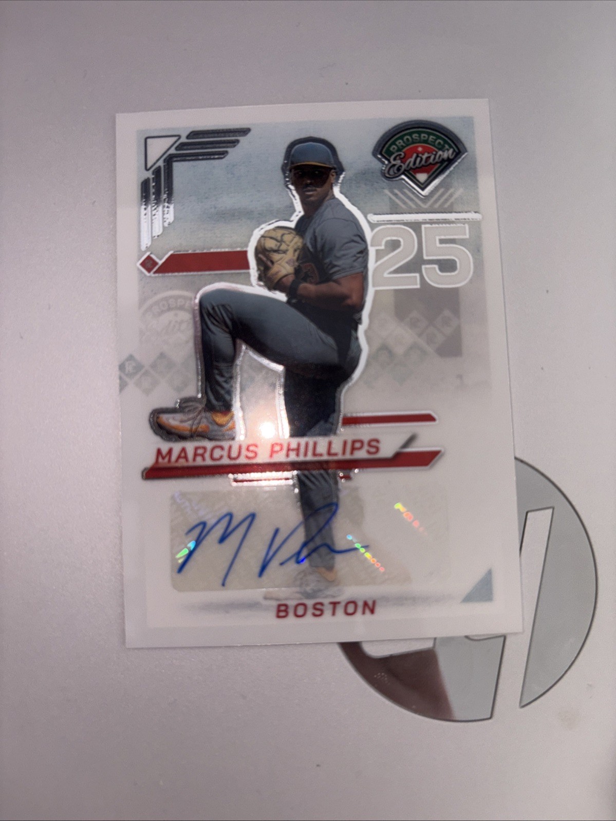 2025 Bowman Draft – Chrome Prospect Autographs Marcus Phillips #CPA-MP (AU, RC)