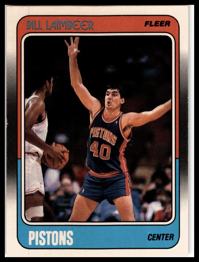 1988-89 Fleer #42 Bill Laimbeer