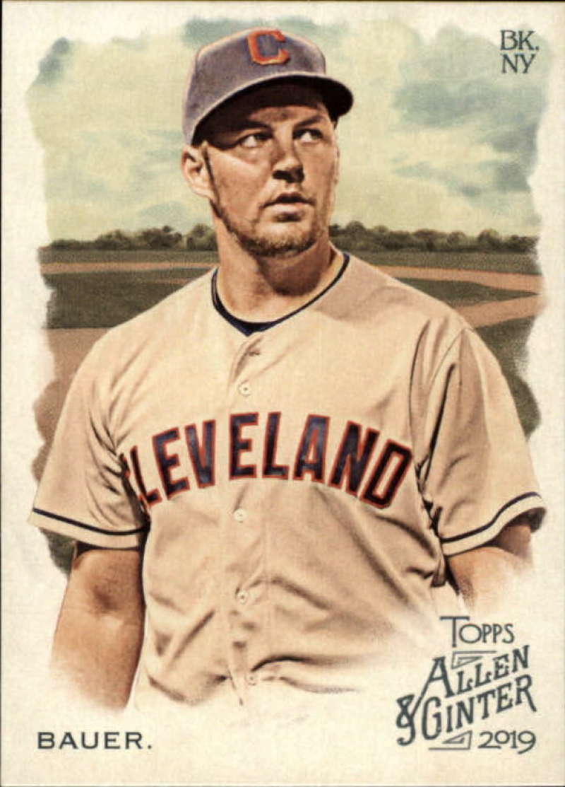 2019 ALLEN AND GINTER #238 TREVOR BAUER CLEVELAND INDIANS BASEBALL
