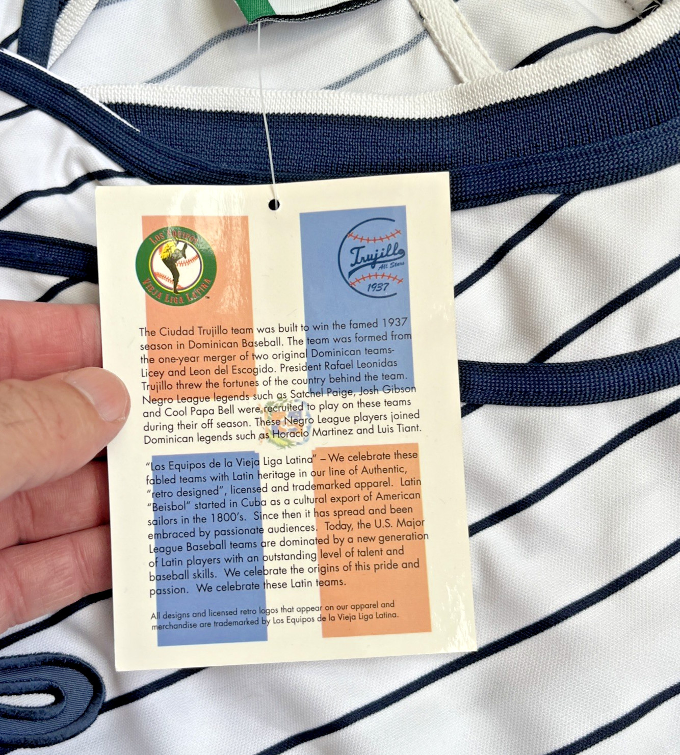 LATIN LEAGUE CIUDAD TRUJILLO THROWBACK (1879-1940) BASEBALL JERSEY #37 Sz M