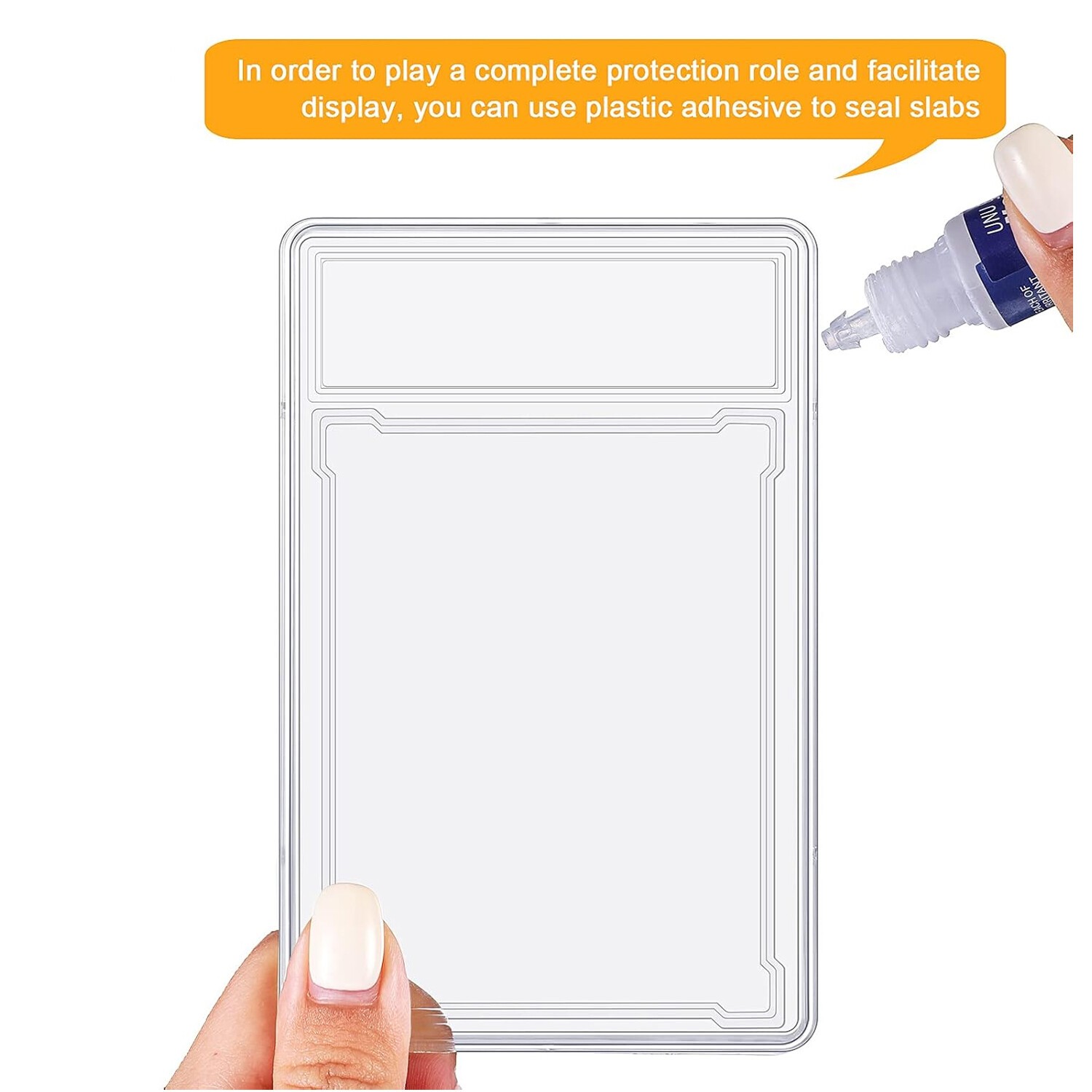 Empty Graded Card Holder PSA Style Slab for Trading Sports Cards Protector Case