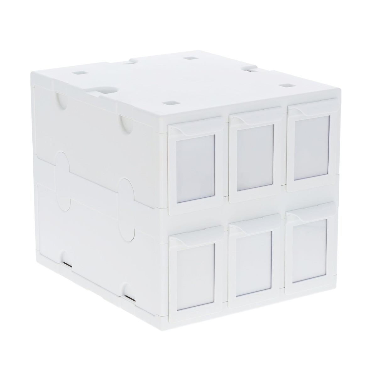 BCW White Card Box Bin 6 Drawers Hold 1000+ Gaming / 700 Sports Card New Catalog