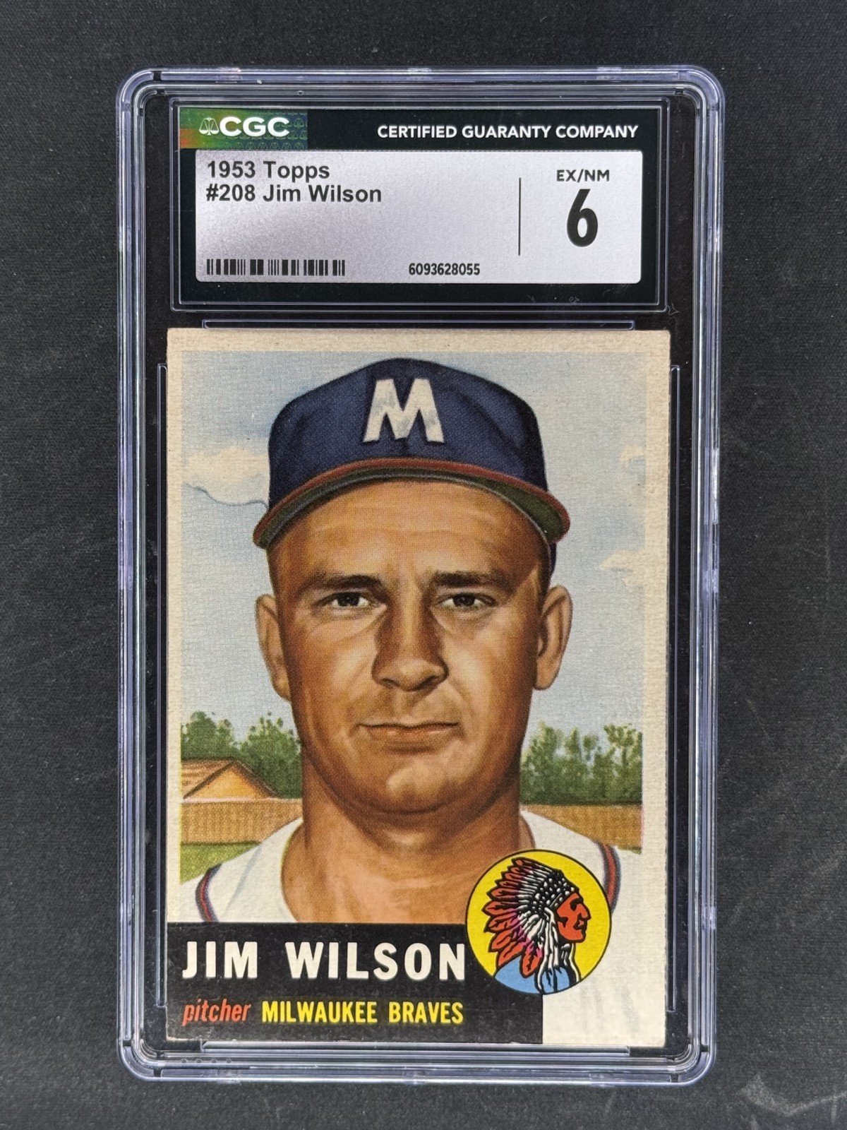 1953 Topps – Jim Wilson #208 CGC 6 EX/NM