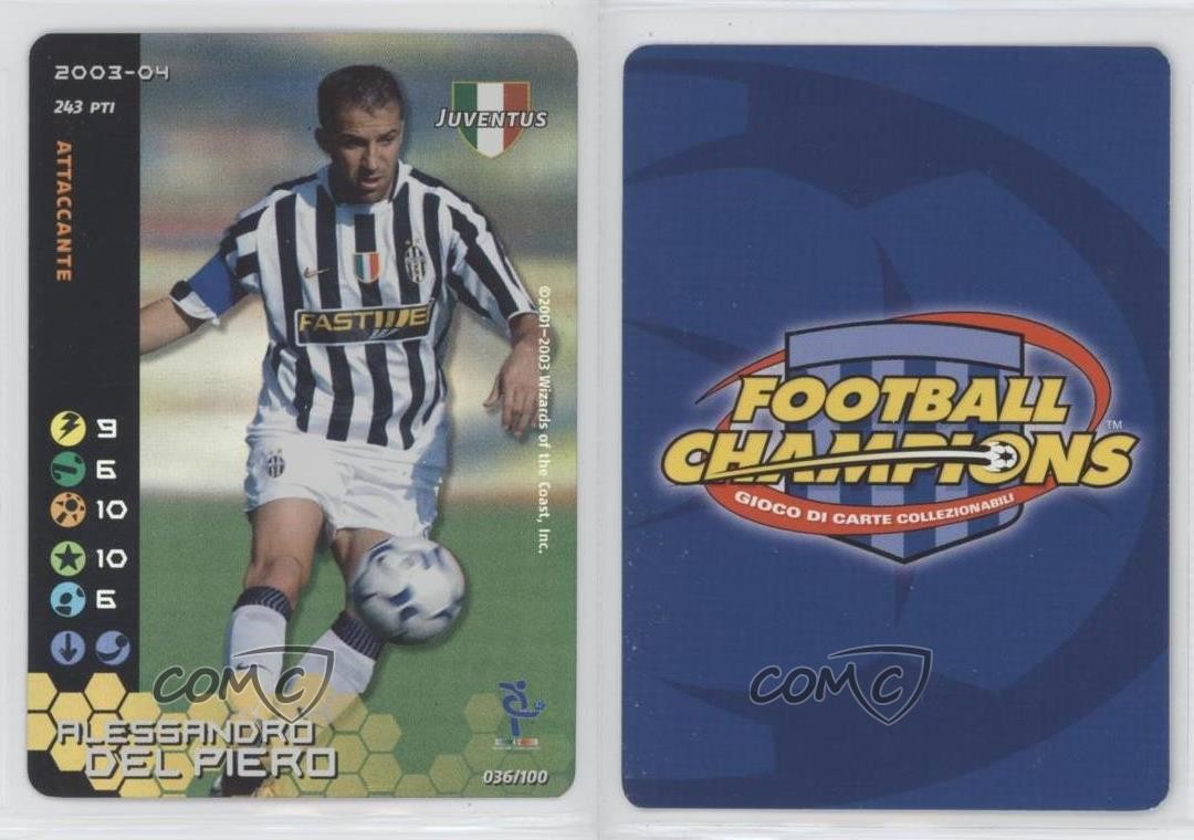 2003-04 Wizards of the Coast Football Champions Serie A Alessandro Del Piero 7n6