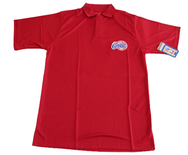 New Los Angeles Clippers Mens Big & Tall Sizes Red Majestic Polyester Polo Shirt