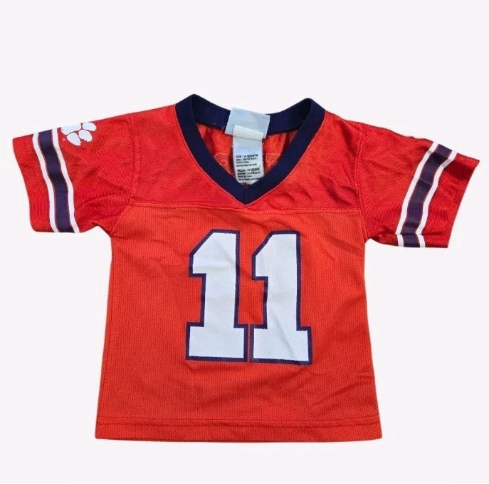Clemson Tigers #11 Outerstuff Infant Football Jersey – Size 12 Months – Orange