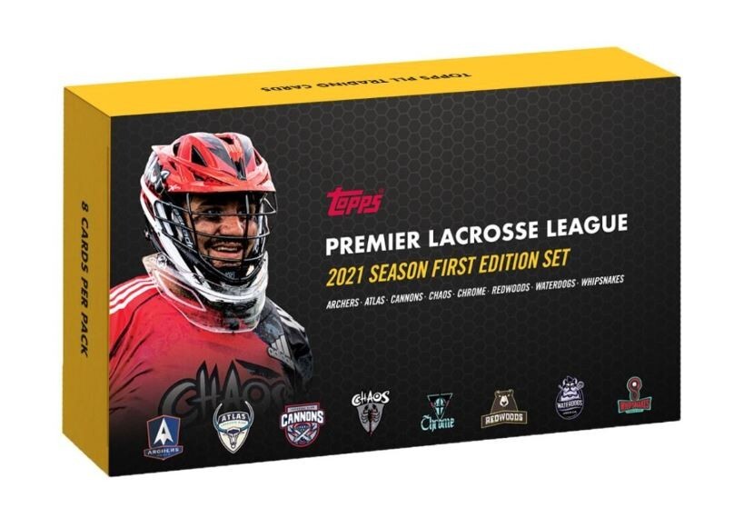 4 packs – 2021 Topps Premier Lacrosse League (8 Card / Pack) BOX 1st Edition SET