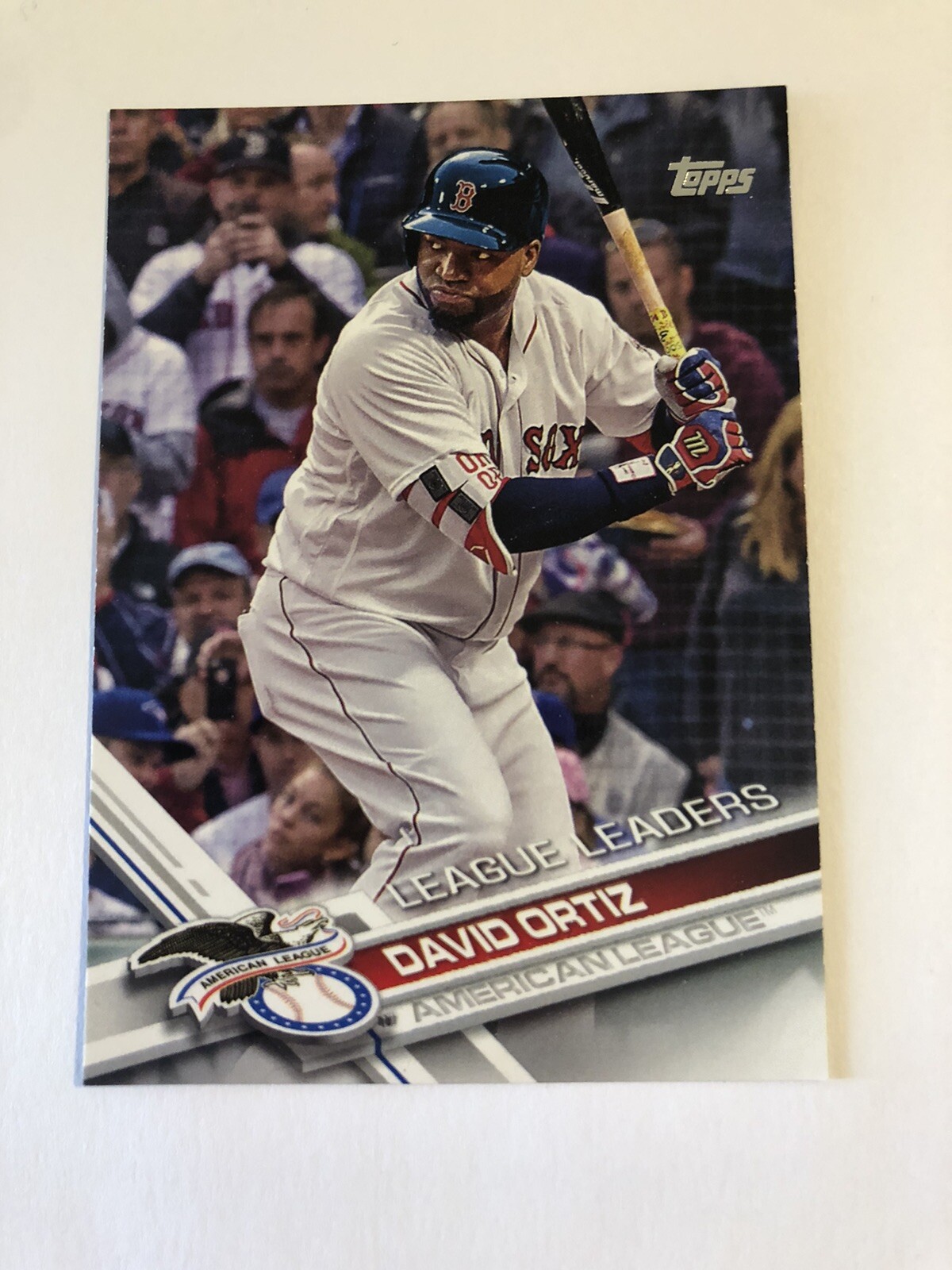 David Ortiz 2017 Topps Series 1 League Leaders #229 Boston Red Sox