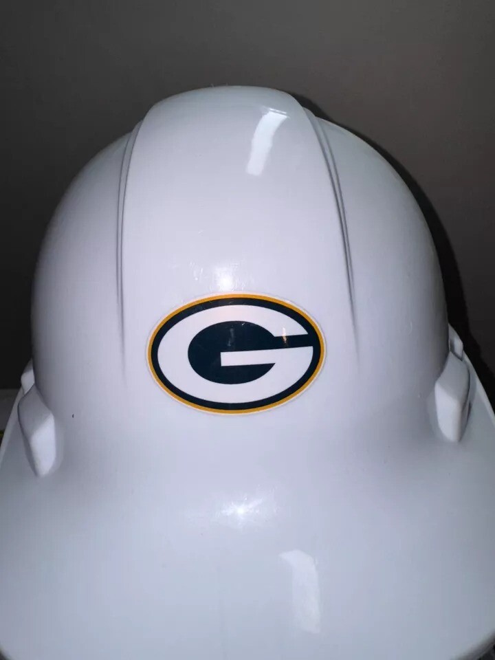 Green Bay Packers Vinyl Decal helmet window laptop to 14″ FREE TRACKING