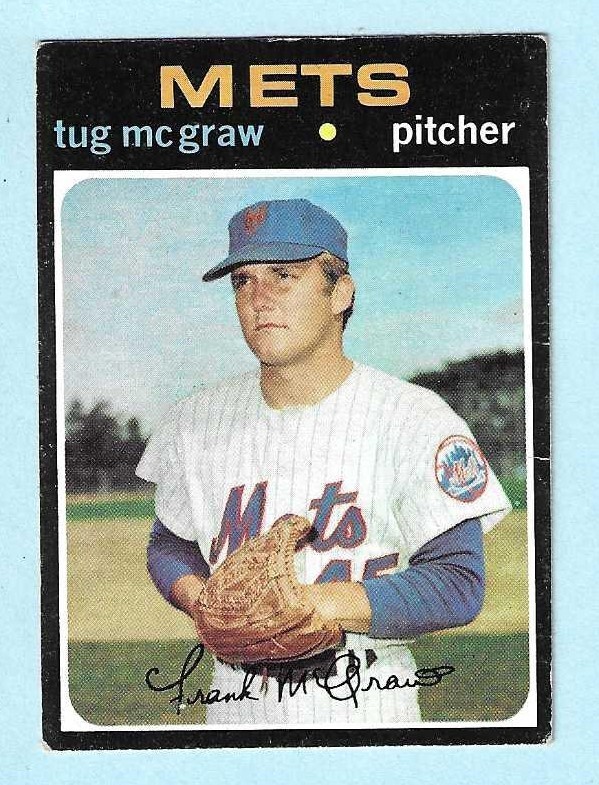 1971 Topps #618 Tug McGraw New York Mets EXCELLENT COMPLETE SETBREAK