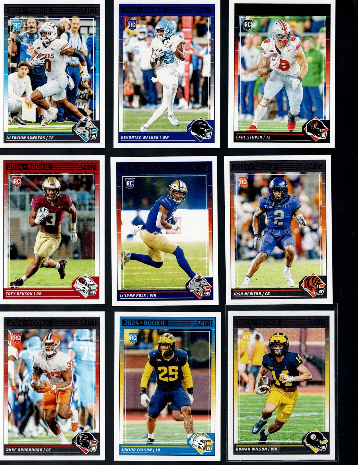 2024 SCORE FOOTBALL COMPLETE YOUR SET 251-400 BUY MORE SAVE MORE