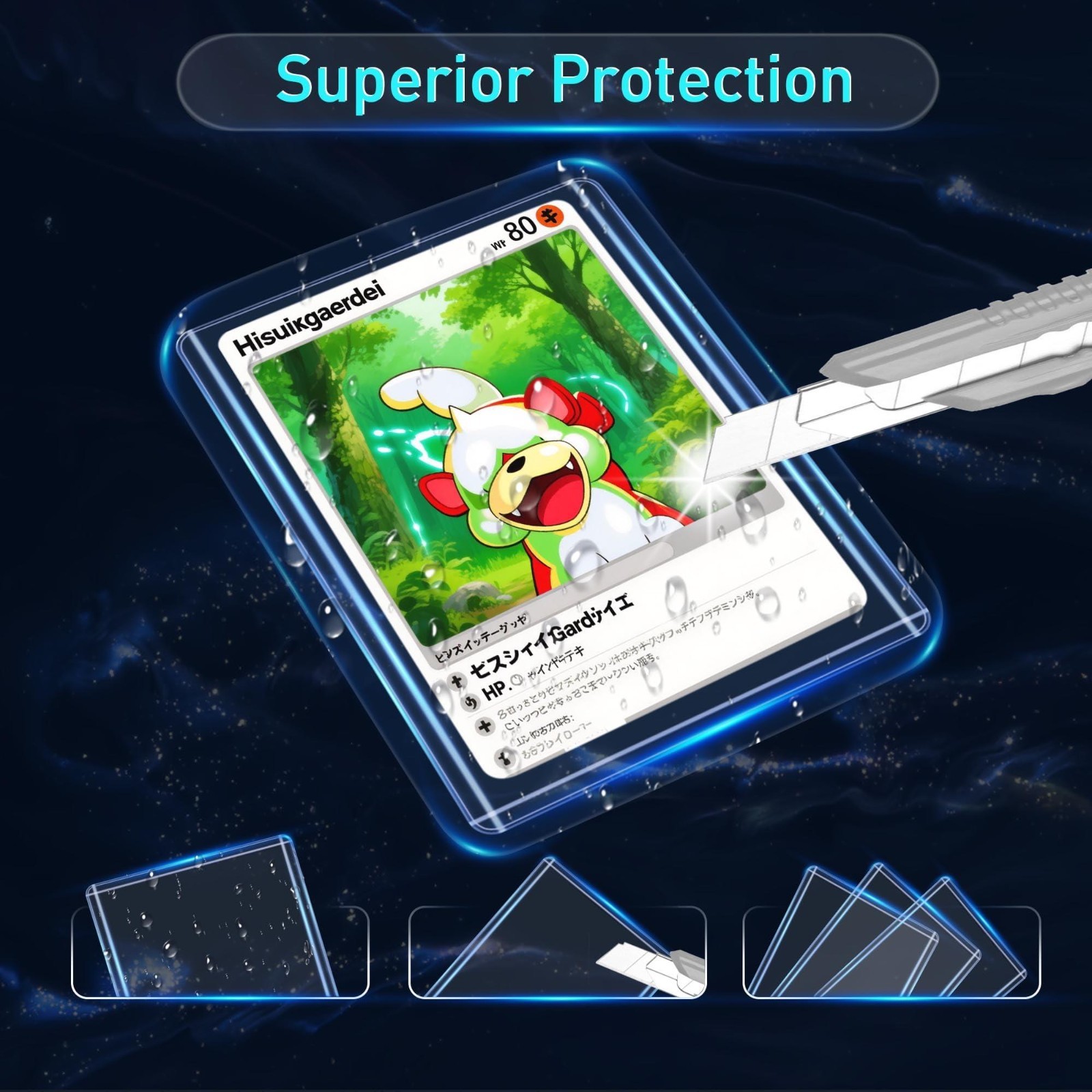 100 Ct Card Sleeves Top Loaders 3×4 – Hard Plastic Trading Baseball Cards Holder