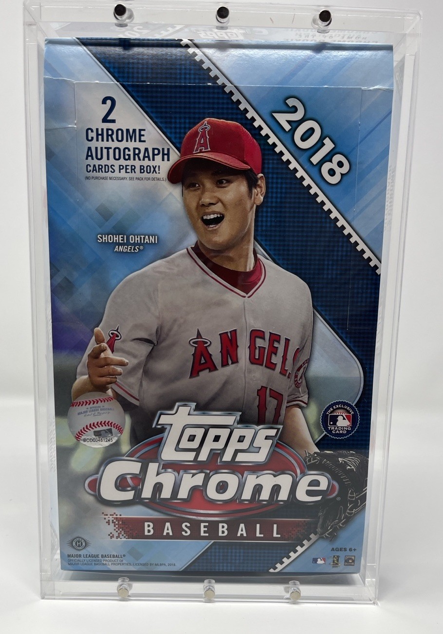 Acrylic Display Case Magnetic Lid FITS 2018 Topps Chrome Baseball Hobby Box