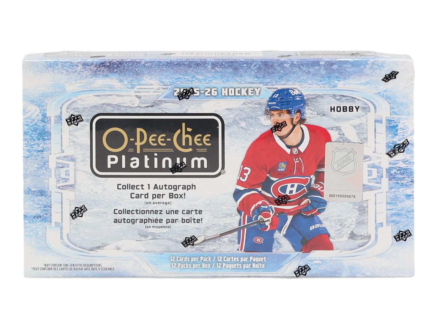 2025/26 UPPER DECK O-PEE-CHEE PLATINUM HOCKEY HOBBY BOX
