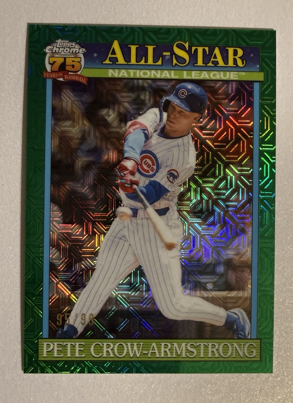 2026 Topps Series 2 Pete Crow-Armstrong Green Mojo Parallel 1991 / 99 Cubs