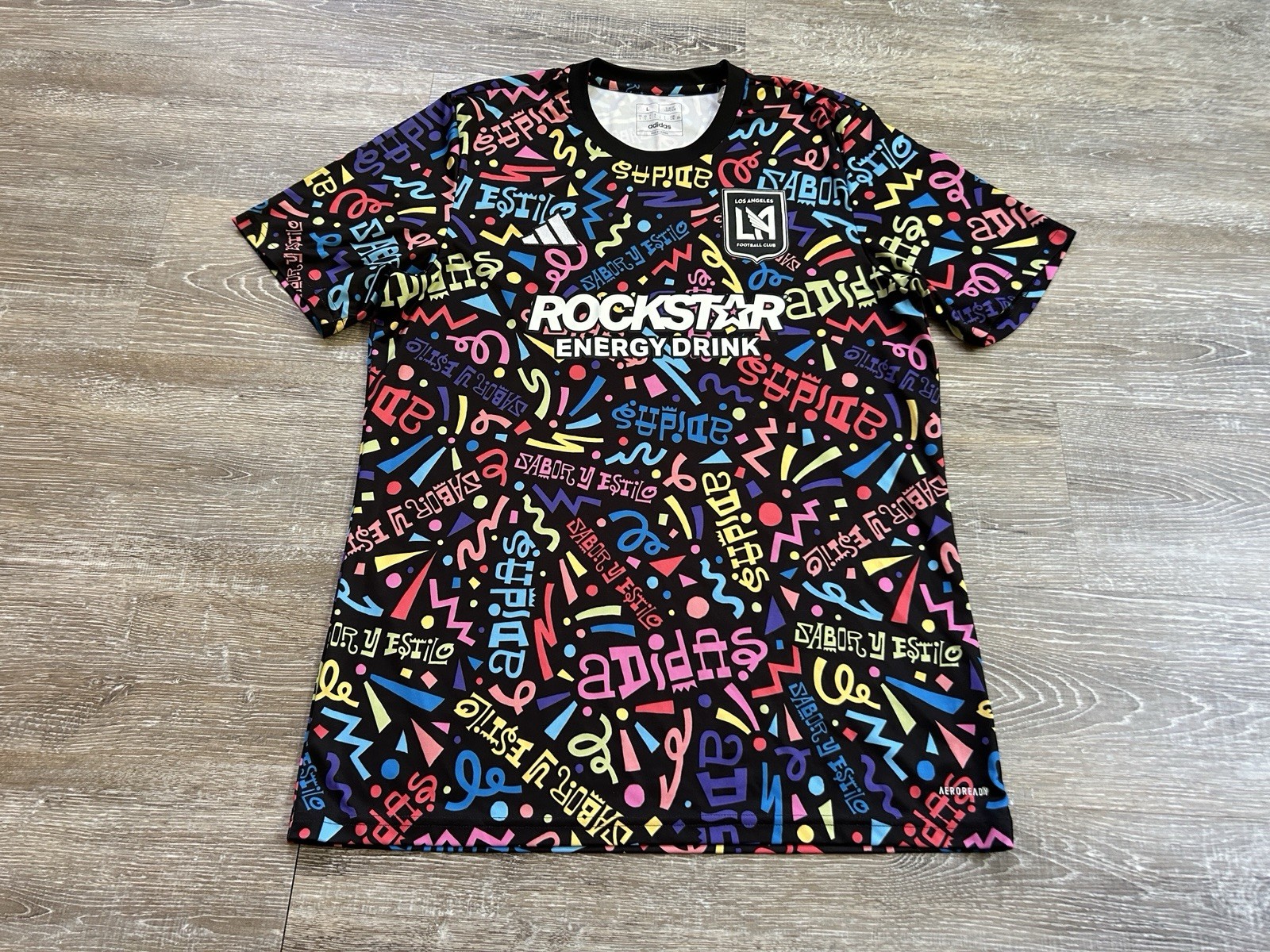 Adidas LAFC Hispanic Heritage Pre Match Jersey 2023 Los Angeles Fc Large Slim