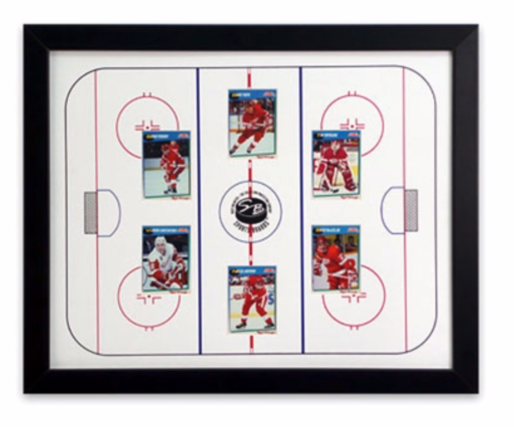 Hockey Sports Display Board: Trading Card Sports Field Frame 18×22