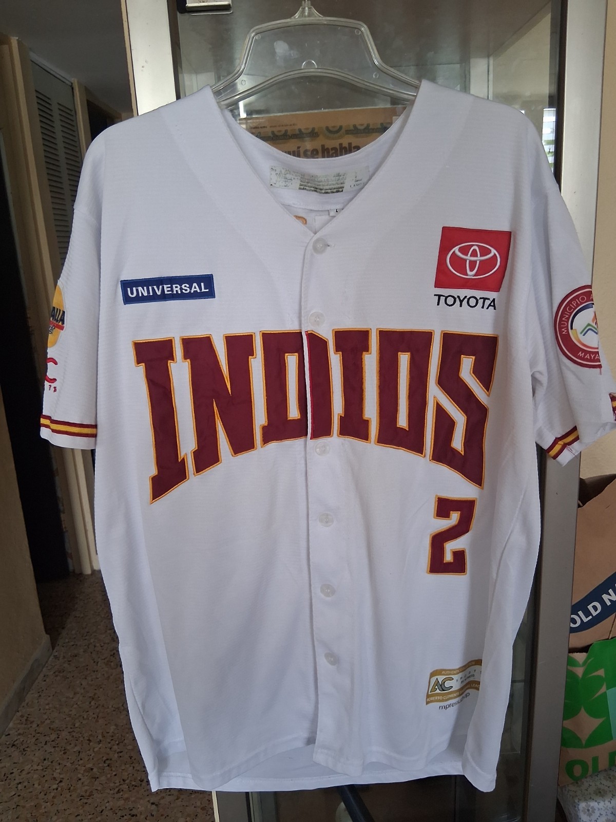 INDIOS DE MAYAGUEZ 2023-2024 GAME USED JERSEY PUERTO RICO BASEBALL LEAGUE