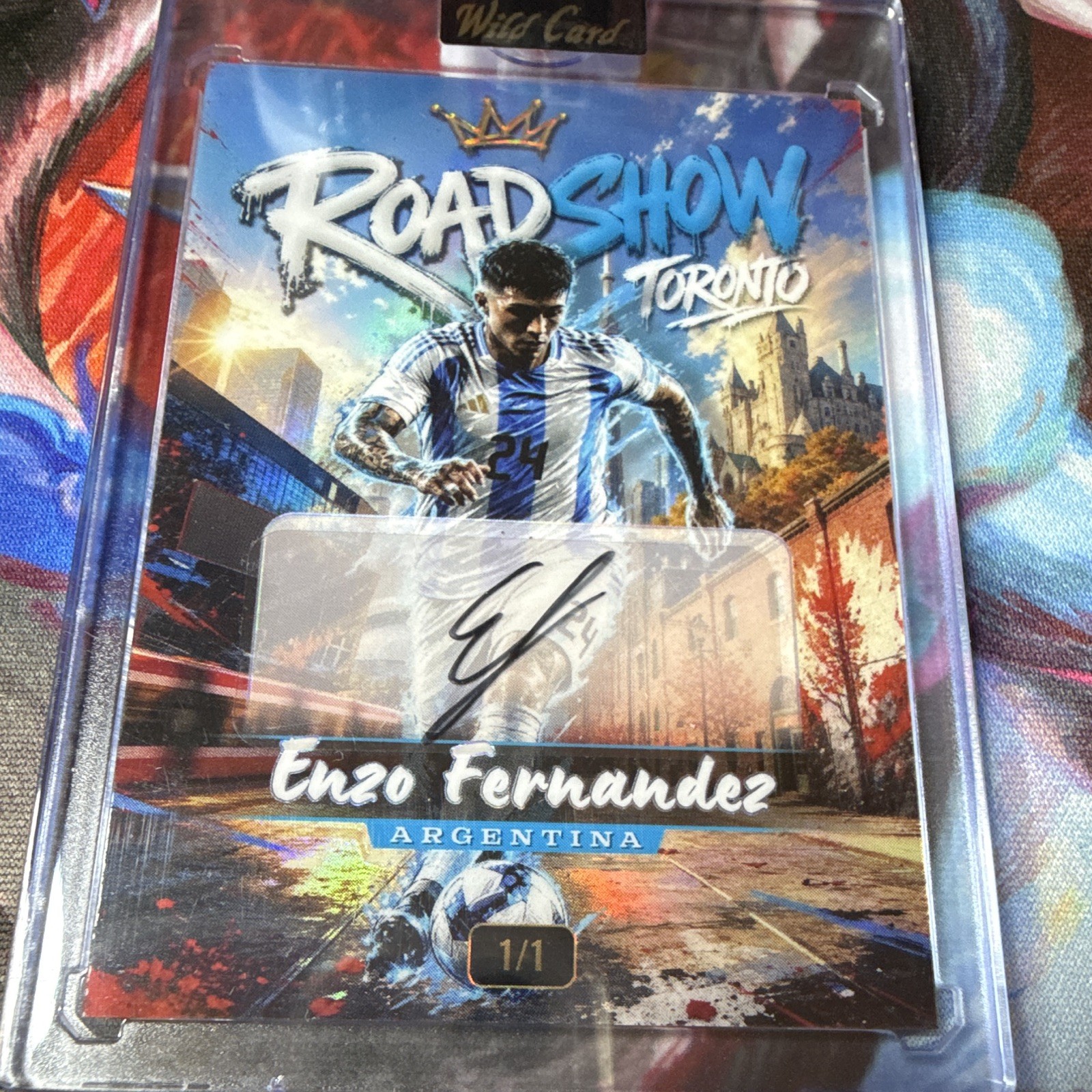 Wild Card 2026 Road Show Superchrome #SCRT01D1-EFA Enzo Fernandez Auto 1/1