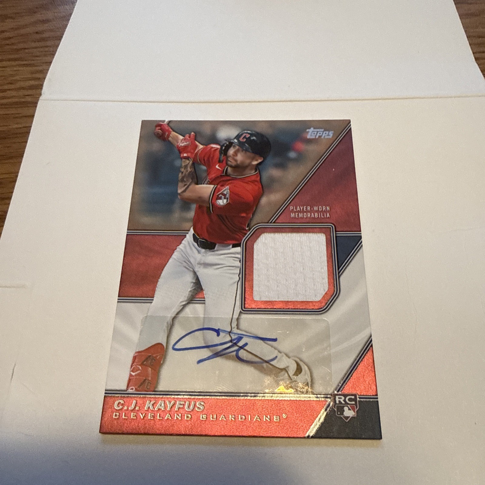 2026 Topps Series 2 Major League Material C.J. Kayfus Rookie Patch Auto /50