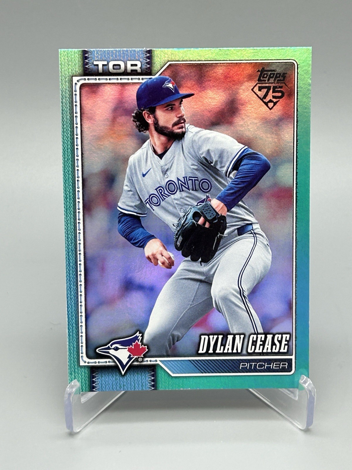 2026 Topps Dylan Cease Aqua Rainbow Foil #547 Blue Jays