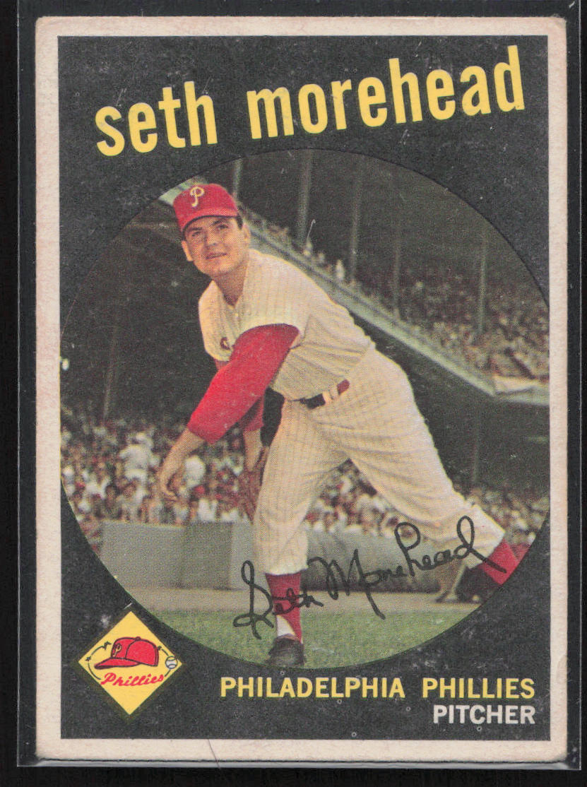 1959 Topps VG-EX Seth Morehead Rookie #253 Philadelphia Phillies