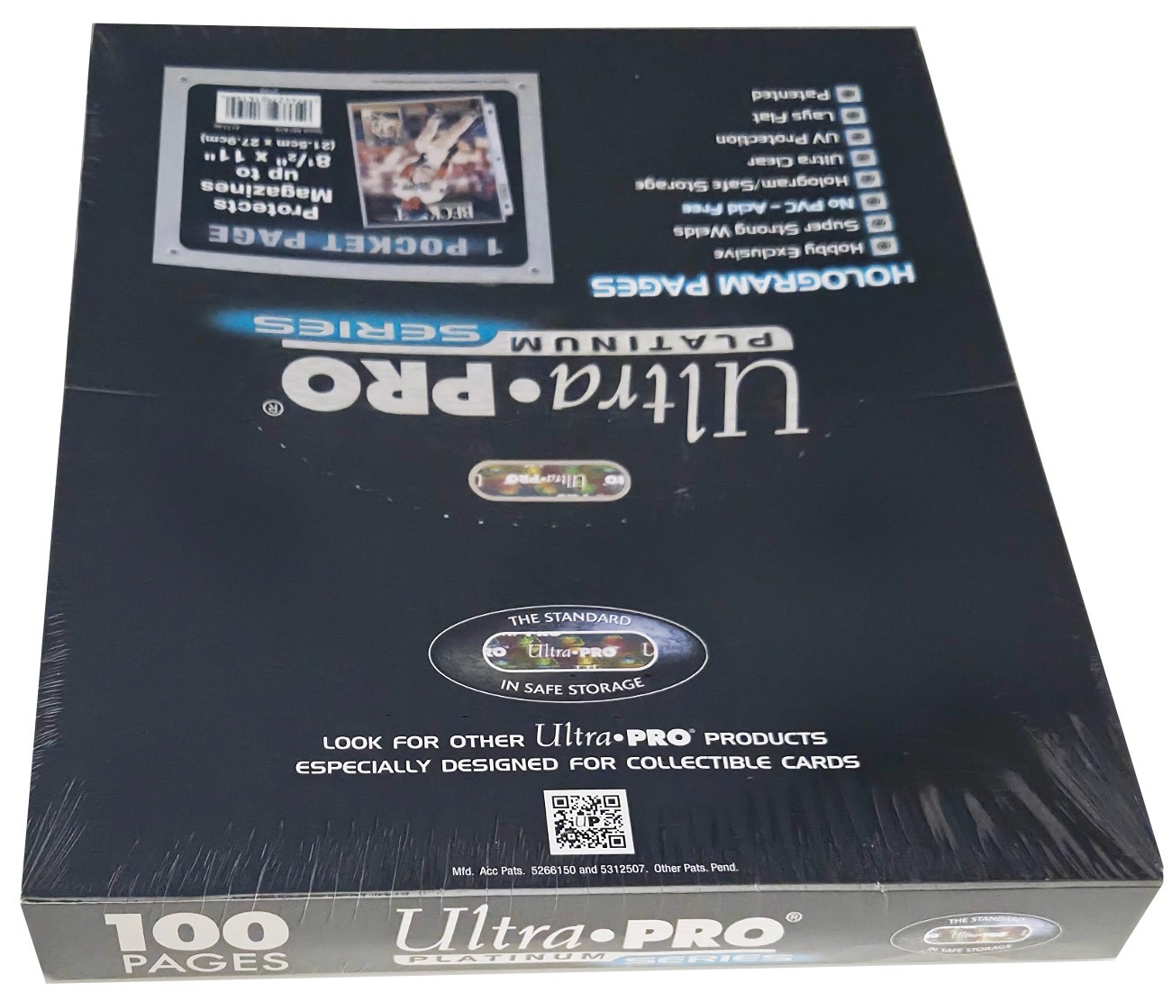 100 Ultra Pro Platinum 1-Pocket 8.5×11 Pages Sheets Protectors Binder 8-1/2″x11″