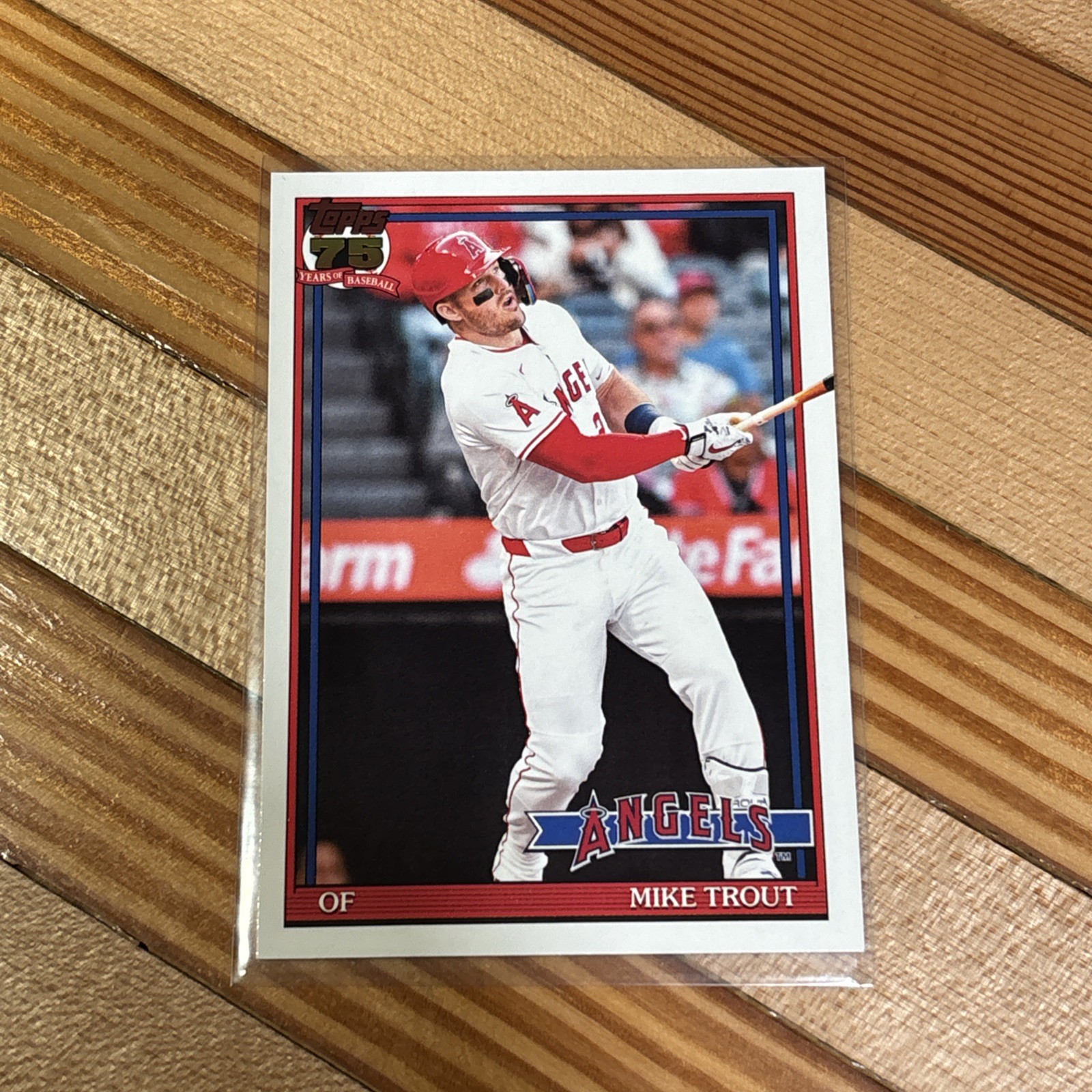 Topps 75th Anniversary Mike Trout Angels 1991 Insert T91-1 2026 Series 1